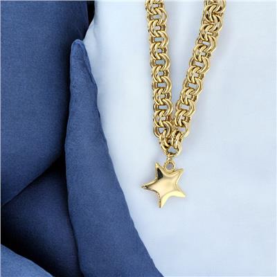 14 Ayar Altın Yıldızlı Kolye  -  F003557