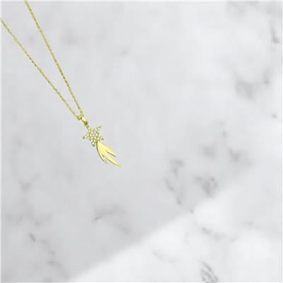 14 Ayar Altın Yıldızlı Kolye  -  F004738