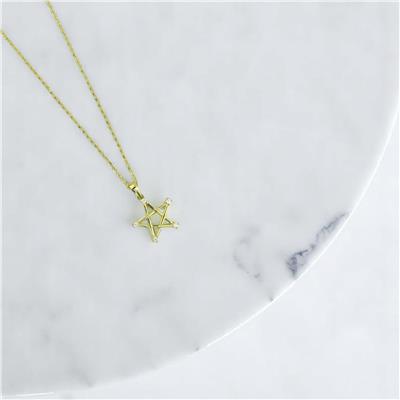 14 Ayar Altın Yıldızlı Kolye  -  F004740
