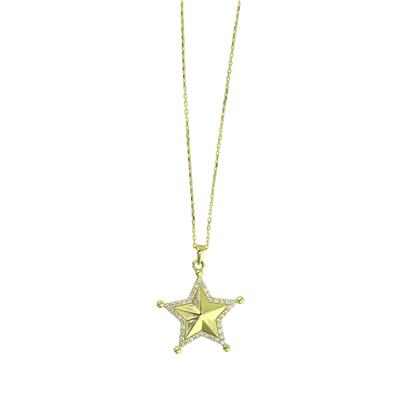 14 Ayar Altın Yıldızlı Kolye  -  F004742