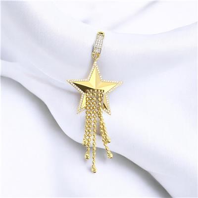 14 Ayar Altın Yıldızlı Kolye Ucu  -  0184658