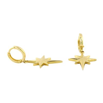 14 Ayar Altın Yıldızlı Küpe  -  0192464