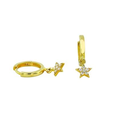 14 Ayar Altın Yıldızlı Küpe  -  0194258