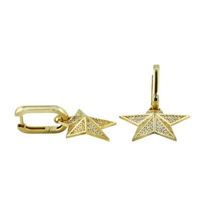 14 Ayar Altın Yıldızlı Küpe  -  0199533