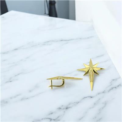 14 Ayar Altın Yıldızlı Küpe  -  F004662