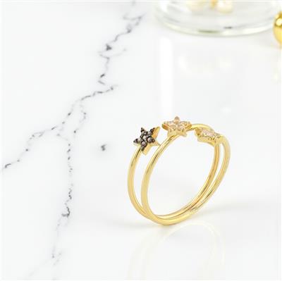 14 Ayar Altın Yıldızlı Yüzük  -  0178326