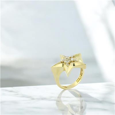 14 Ayar Altın Yıldızlı Yüzük  -  0205242