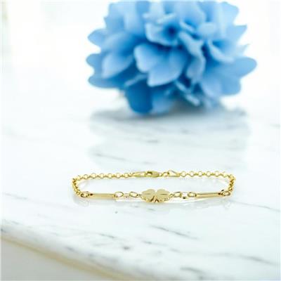 14 Ayar Altın Yonca Bileklik  -  0200935