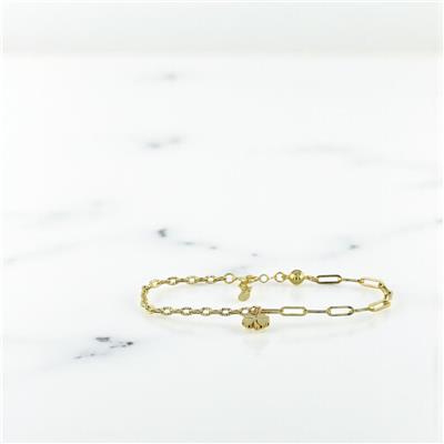 14 Ayar Altın Yonca Bileklik  -  0201060