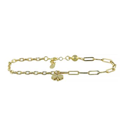 14 Ayar Altın Yonca Bileklik  -  0201060