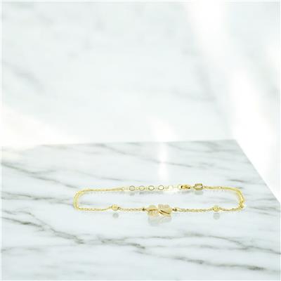 14 Ayar Altın Yonca Bileklik  -  0201389