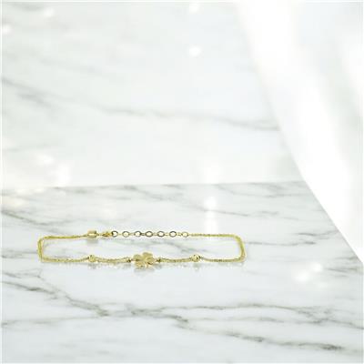 14 Ayar Altın Yonca Bileklik  -  0201390