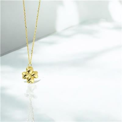 14 Ayar Altın Yonca Kolye  -  0206161