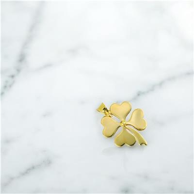 14 Ayar Altın Yonca Kolye Ucu  -  0204403