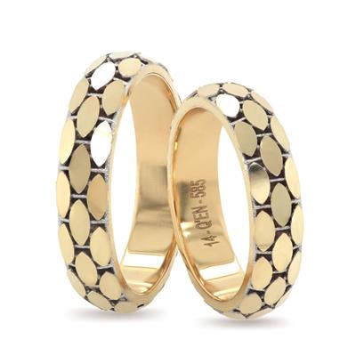 14 Ayar Elişi Erkek Alyans - DKM0346