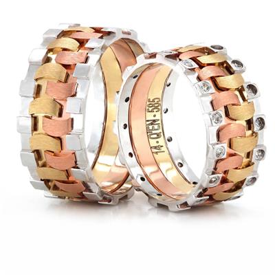 14 Ayar Elişi Erkek Alyans - EL00118