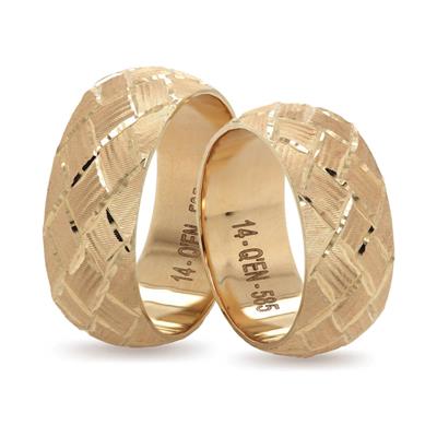 14 Ayar Makine Erkek Alyans - IBK0212