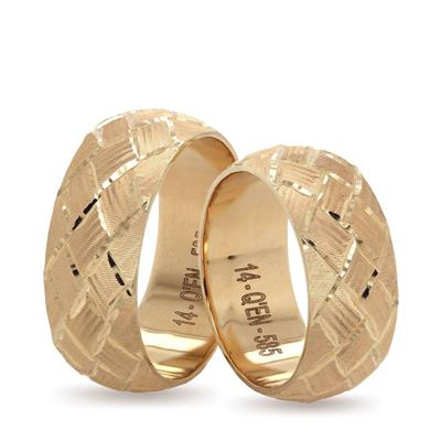 14 Ayar Makine Erkek Alyans - IBK0212