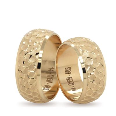 14 Ayar Makine Erkek Alyans - IBK0220