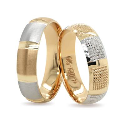 14 Ayar Makine Erkek Alyans - IBK0236