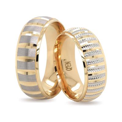 14 Ayar Makine Erkek Alyans - IBK0266