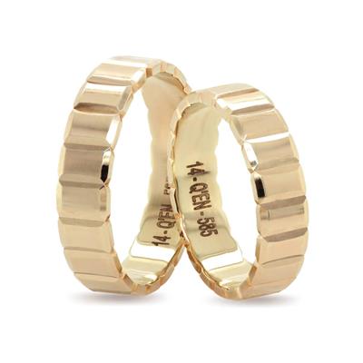 14 Ayar Makine Erkek Alyans - IBK0270