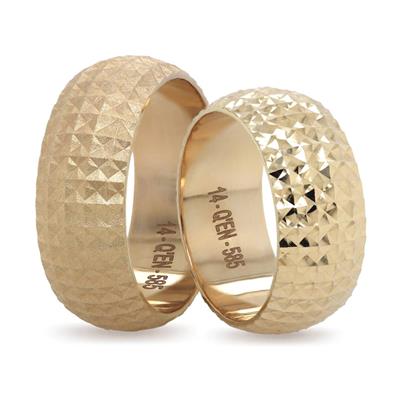 14 Ayar Makine Erkek Alyans - IBK0276