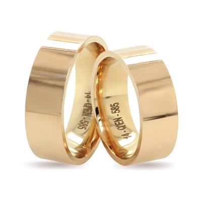 14 Ayar Makine Erkek Alyans - IBK0286