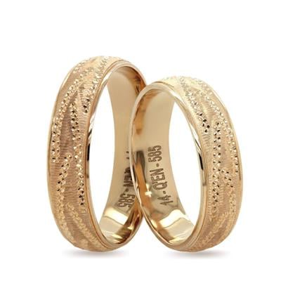 14 Ayar Makine Erkek Alyans - IBK0296