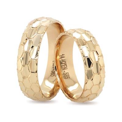 14 Ayar Makine Erkek Alyans - IBK0324