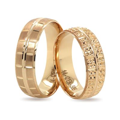 14 Ayar Makine Erkek Alyans - IBK0334