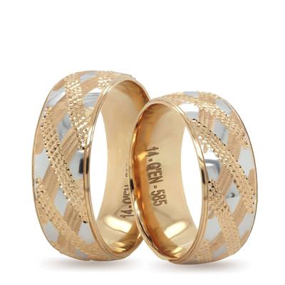 14 Ayar Makine Erkek Alyans - IBK0344