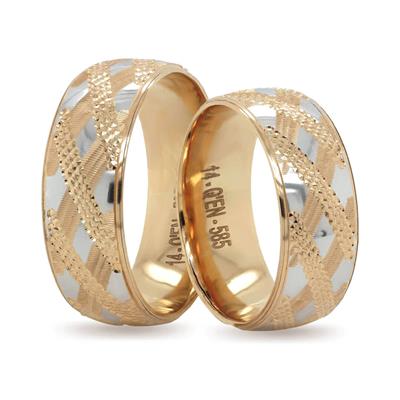 14 Ayar Makine Erkek Alyans - IBK0344