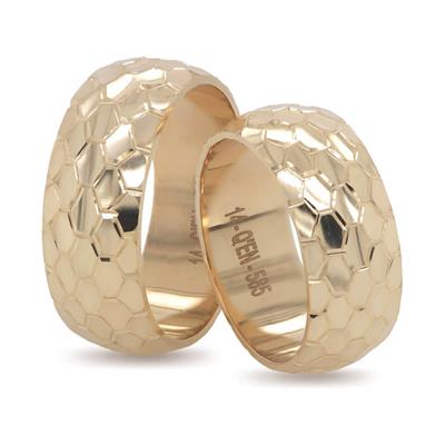 14 Ayar Makine Erkek Alyans - IBK0354