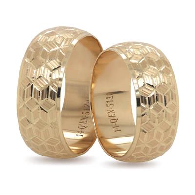 14 Ayar Makine Erkek Alyans - IBK0364