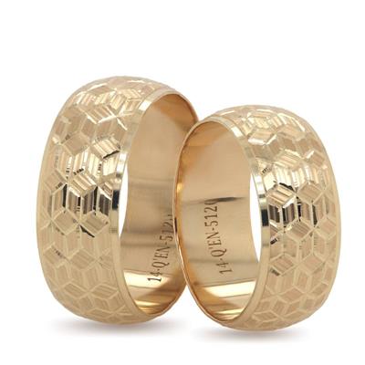 14 Ayar Makine Erkek Alyans - IBK0364