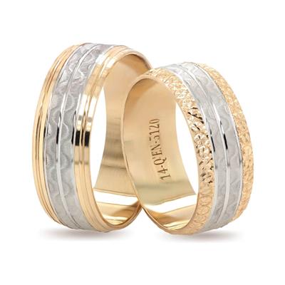 14 Ayar Makine Erkek Alyans - IBK0366