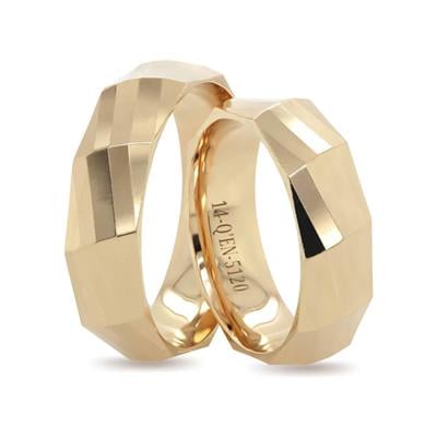 14 Ayar Makine Erkek Alyans - IBK0374