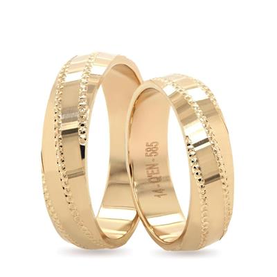 14 Ayar Makine Erkek Alyans - IBK0430