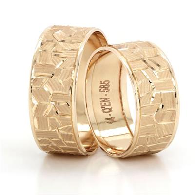 14 Ayar Makine Erkek Alyans - SRN0174