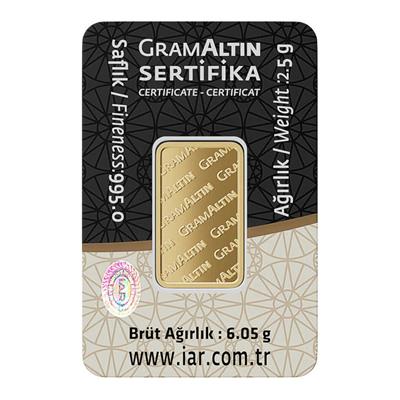 2.50gr 24 Ayar Gram Altın 
