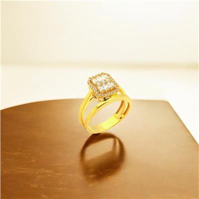 22 Ayar Altın Baget Yüzük  -  0180529