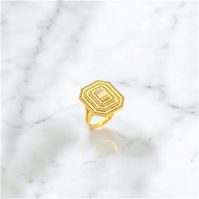 22 Ayar Altın Baget Yüzük  -  0180547