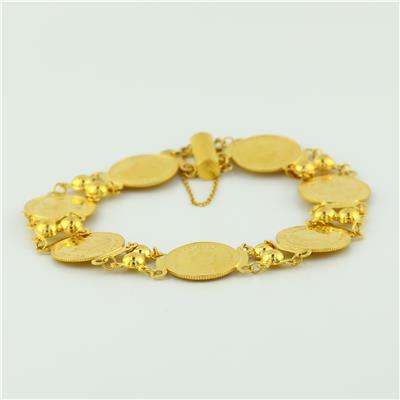 22 Ayar Altın Çeyrekli Bileklik  -  0198710