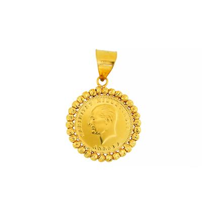 22 Ayar Altın Çeyrekli Kolye Ucu  -  0204981