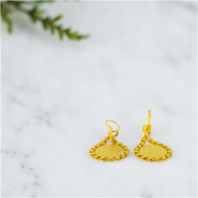 22 Ayar Altın Çeyrekli Küpe  -  0194175