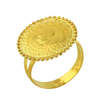 22 Ayar Altın Çeyrekli Yüzük  -  0199570