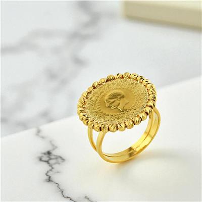 22 Ayar Altın Çeyrekli Yüzük  -  0199574