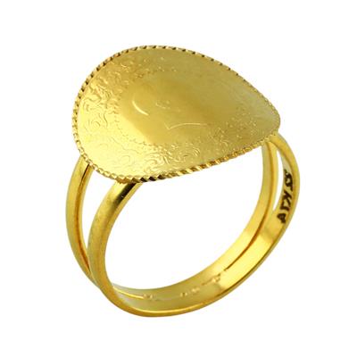 22 Ayar Altın Çeyrekli Yüzük  -  0200033