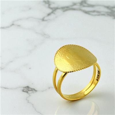 22 Ayar Altın Çeyrekli Yüzük  -  0200033